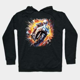 Moto Racing Fast Speed Competition Abstract Hoodie